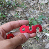 Maxbell 20Pcs Camping Tent Awning Lock Guyline Runner Rope Tightener Cord Tensioner