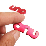Maxbell 20Pcs Camping Tent Awning Lock Guyline Runner Rope Tightener Cord Tensioner