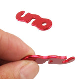 Maxbell 20Pcs Camping Tent Awning Lock Guyline Runner Rope Tightener Cord Tensioner