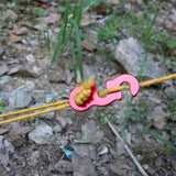 Maxbell 20Pcs Camping Tent Awning Lock Guyline Runner Rope Tightener Cord Tensioner