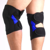 Maxbell 1 Pair Basketball Gym Sports Knee Support Brace Protector - Black Blue