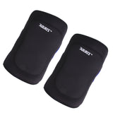 Maxbell 1 Pair Basketball Gym Sports Knee Support Brace Protector - Black Blue