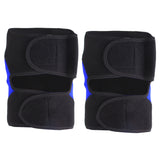 Maxbell 1 Pair Basketball Gym Sports Knee Support Brace Protector - Black Blue