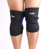 Maxbell 1 Pair Basketball Gym Sports Knee Support Brace Protector - Black Blue