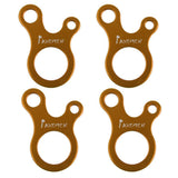 Maxbell Maxbell 4pc Steel 3 Hole Rope Guyline Runner Anti Slip Fastener Camping Hiking Gold