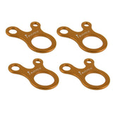 Maxbell Maxbell 4pc Steel 3 Hole Rope Guyline Runner Anti Slip Fastener Camping Hiking Gold