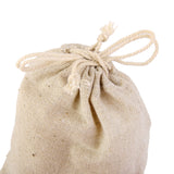 Maxbell 10x Small Linen Jute Sack Jewelry Pouch Drawstring Gift Bags Wedding Favour