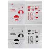 Maxbell 8pcs Multi-size  Zipper Seal Bags Toiletry Organizer Travel Pouch