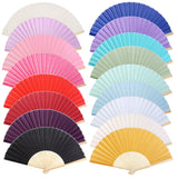 Maxbell Chinese Folding Bamboo Fan Retro Hand Fan for Women Wedding Favors