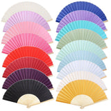 Maxbell Chinese Folding Bamboo Fan Retro Hand Fan for Women Wedding Favors
