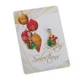 Maxbell Maxbell Pair Christmas Gift Box Pendant Earring Ear Stud Wedding Prom Xmas Gift
