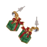 Maxbell Maxbell Pair Christmas Gift Box Pendant Earring Ear Stud Wedding Prom Xmas Gift