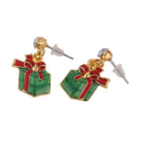 Maxbell Maxbell Pair Christmas Gift Box Pendant Earring Ear Stud Wedding Prom Xmas Gift