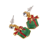 Maxbell Maxbell Pair Christmas Gift Box Pendant Earring Ear Stud Wedding Prom Xmas Gift