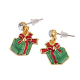 Maxbell Maxbell Pair Christmas Gift Box Pendant Earring Ear Stud Wedding Prom Xmas Gift