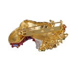 Maxbell Xmas Party Brooches Shoes Style Rhinestone Crystal Brooch Pin Christmas Gift