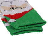 Maxbell Maxbell 1 Pair 80% Cotton Unisex Soft Winter Warm Christmas Style Santa Claus Pattern Crew Socks