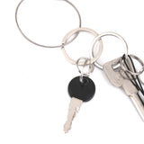 Maxbell 20pcs Wire Rope Key Ring Stainless Steel Pendant Circle Tool 1.5mm