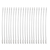 Maxbell 20pcs Wire Rope Key Ring Stainless Steel Pendant Circle Tool 1.5mm