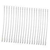 Maxbell 20pcs Wire Rope Key Ring Stainless Steel Pendant Circle Tool 1.5mm