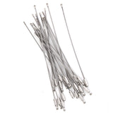 Maxbell 20pcs Wire Rope Key Ring Stainless Steel Pendant Circle Tool 1.5mm