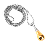 Maxbell 3xStainless Steel Bottle Cremation Ashes Urn Memorial Pendant Necklace Gold