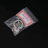 Maxbell 14G Stainless Steel Crystal Rhinestone Nipple Ring Chain Body Piercing