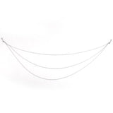 Maxbell 10x14G Stainless Steel Silver 3-layer Tassel Chain Nipple Ring Body Piercing