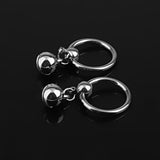 Maxbell 7x1 Pair 14G Stainless Steel Bell Charm Pendant Nipple Ring Body Piercing
