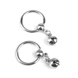 Maxbell 10x1 Pair 14G Stainless Steel Bell Charm Pendant Nipple Ring Body Piercing