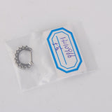 Maxbell 14G Silver Crystal Rhinestone Septum Nose Ring Piercing Jewelry