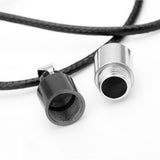 Maxbell 2xStainless Love Pill Keeper Capsule Tablet Pendant Necklace Chain Unisex