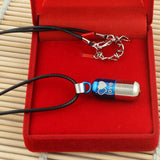 Maxbell 2xStainless Love Pill Ash Keeper Capsule Tablet Pendant Necklace Chain Unisex