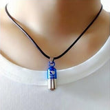 Maxbell 2xStainless Love Pill Ash Keeper Capsule Tablet Pendant Necklace Chain Unisex