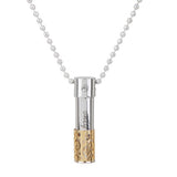 Maxbell 8xStainless Steel Bullet Cremation Ash Holder Urn Pendant Necklace Gold L