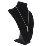Maxbell 8xStainless Steel Bullet Cremation Ash Holder Urn Pendant Necklace Gold L