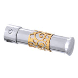 Maxbell 8xStainless Steel Bullet Cremation Ash Holder Urn Pendant Necklace Gold L