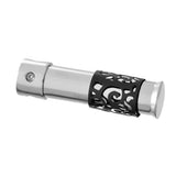 Maxbell 2xStainless Steel Bullet Cremation Ash Holder Urn Pendant Necklace Black L