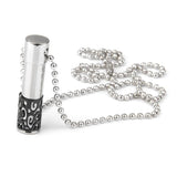 Maxbell 7xStainless Steel Bullet Cremation Ash Holder Urn Pendant Necklace Black L