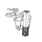 Maxbell 2xStainless Steel Bullet Cremation Ash Holder Urn Pendant Necklace Black L