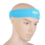 Maxbell 2xYoga Sports Sweatband Headband Elastic Hair Band Accessories - Sky blue