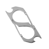 Maxbell Silver S-shape Camping Hiking Keyring Keychain Hanging Buckle Bottle Opener