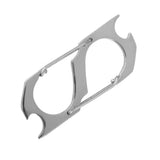 Maxbell Silver S-shape Camping Hiking Keyring Keychain Hanging Buckle Bottle Opener