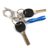 Maxbell Silver S-shape Camping Hiking Keyring Keychain Hanging Buckle Bottle Opener
