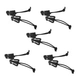 Maxbell 4x10pcs Outdoor Molle Elastic Cord Webbing Hang Buckle Roll Clips Black