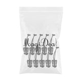 Maxbell 4x10pcs Outdoor Molle Elastic Cord Webbing Hang Buckle Roll Clips Black