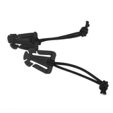 Maxbell 4x10pcs Outdoor Molle Elastic Cord Webbing Hang Buckle Roll Clips Black