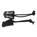 Maxbell 4x10pcs Outdoor Molle Elastic Cord Webbing Hang Buckle Roll Clips Black