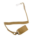 Maxbell Multifunction Elastic Lanyard Molle Buckle Military Tactical Sling Hook Tan