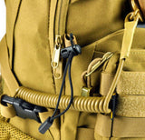 Maxbell Multifunction Elastic Lanyard Molle Buckle Military Tactical Sling Hook Tan